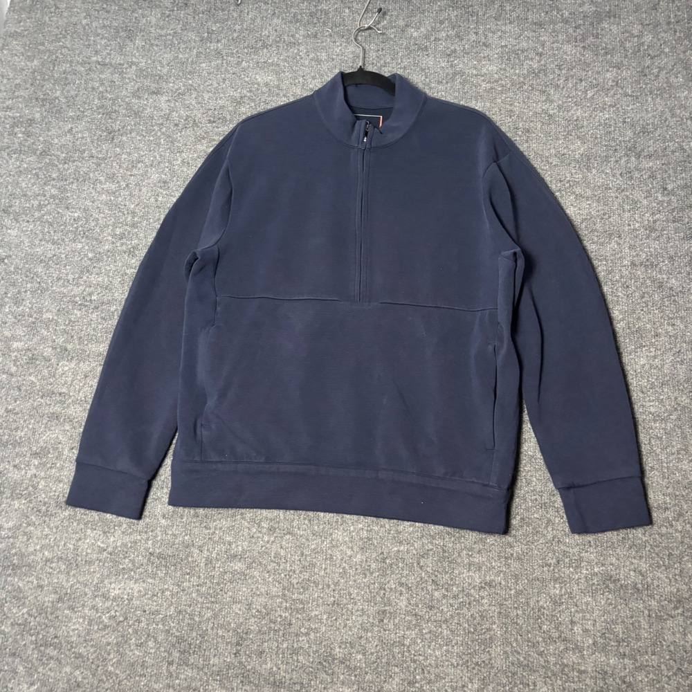 Nike Dri-Fit 1/4 Zip Pullover Mens Small Obsidian Navy 24.7 Training HQ6953-451